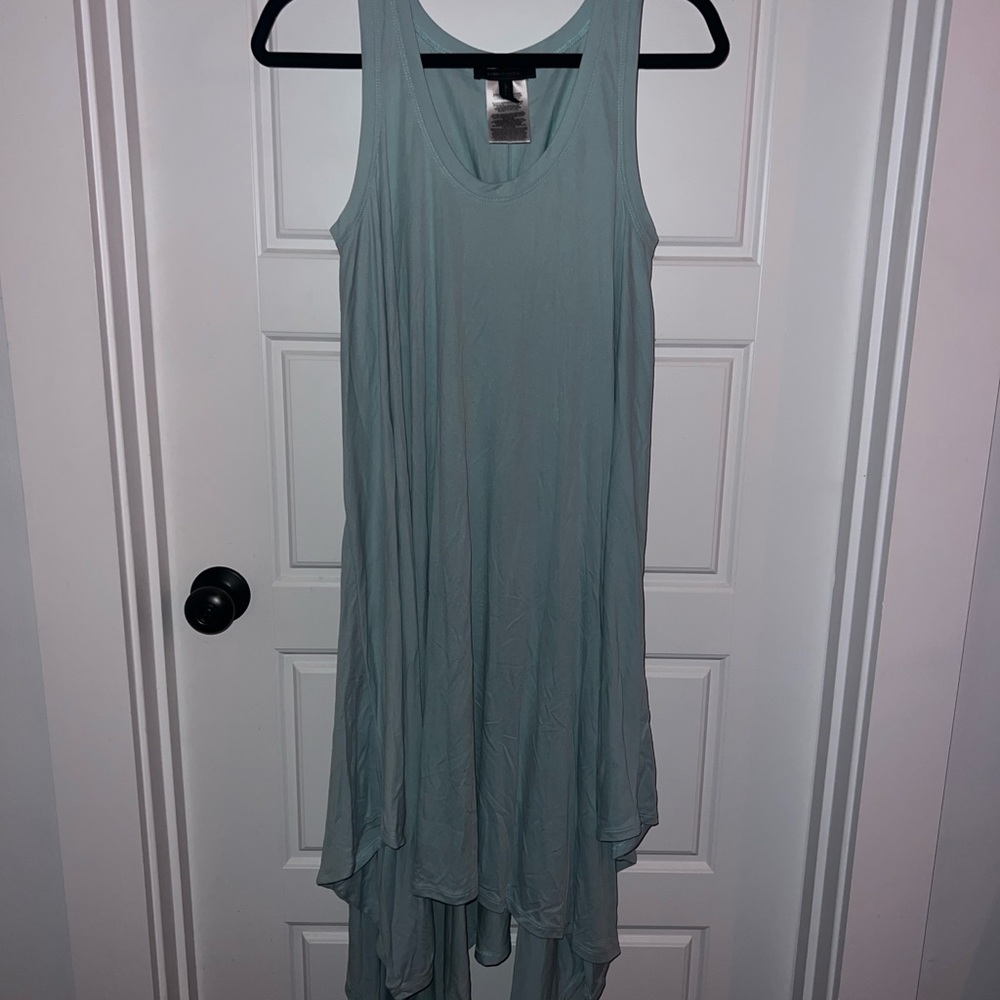 BCBGMaxAzria Light Teal High Low/Mini Dress